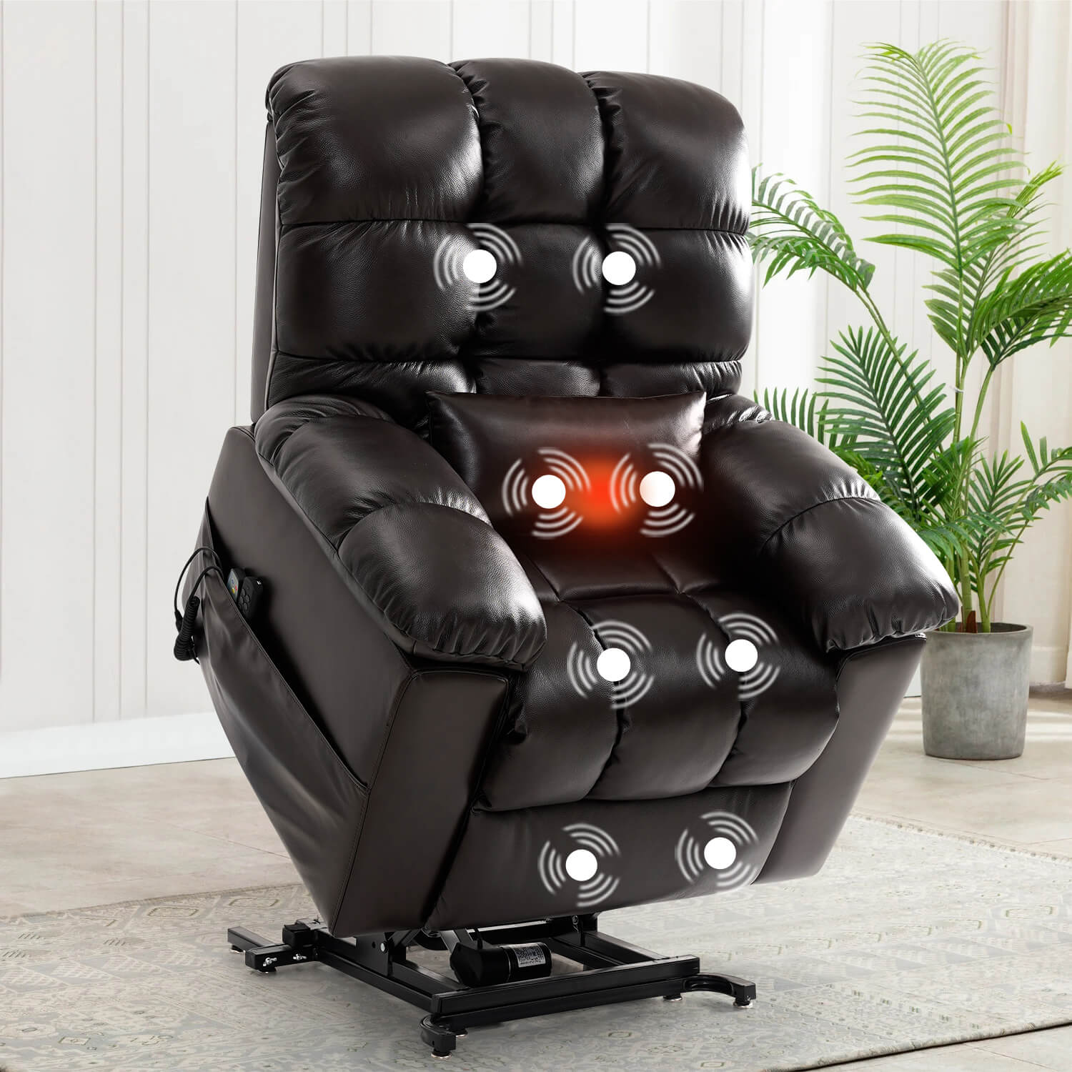 Zero Gravity Infinite Position Power Lift Recliner Chair W Massage an