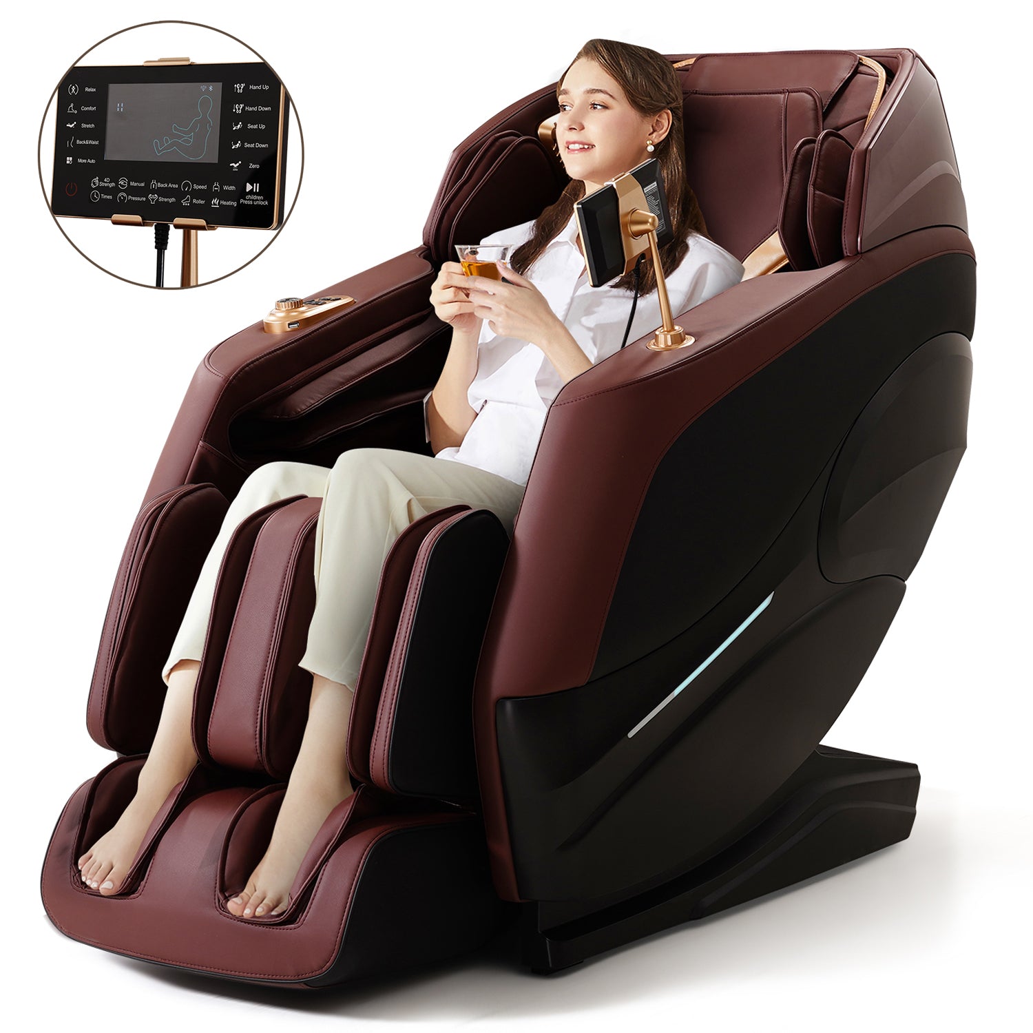 ASARI のモニター Bosscare Full Body 3D Zero Gravity Shiatsu Recliner Massage