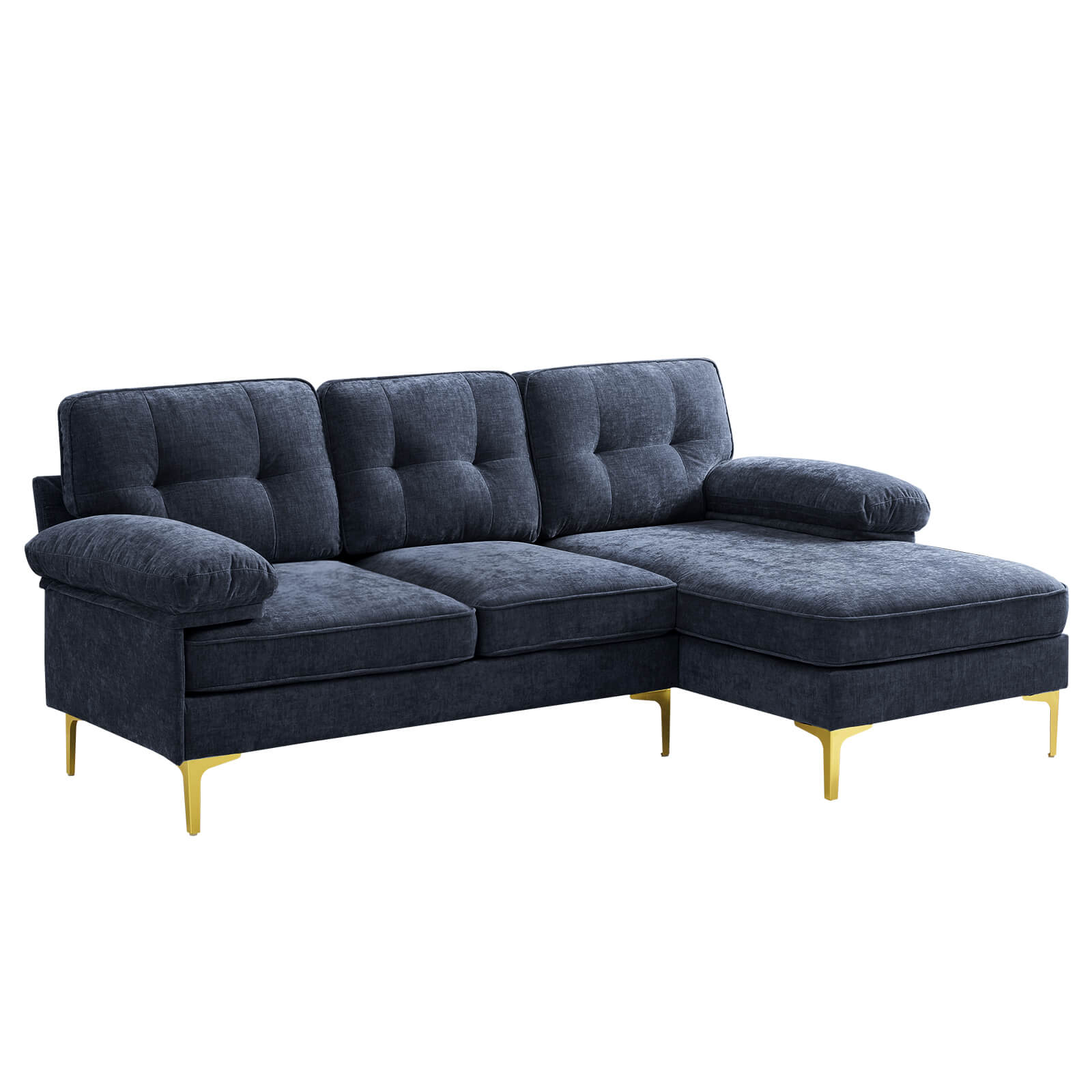 Asjmreye Sectional Sofa Navy Blue