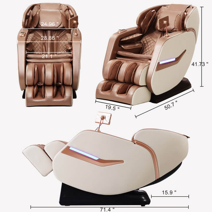 Asjmreye Massage Chairs Zero Gravity Chair White Size