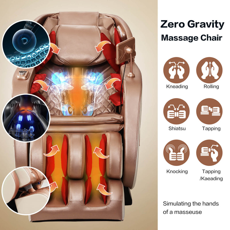 Asjmreye Massage Chairs Zero Gravity Chair White