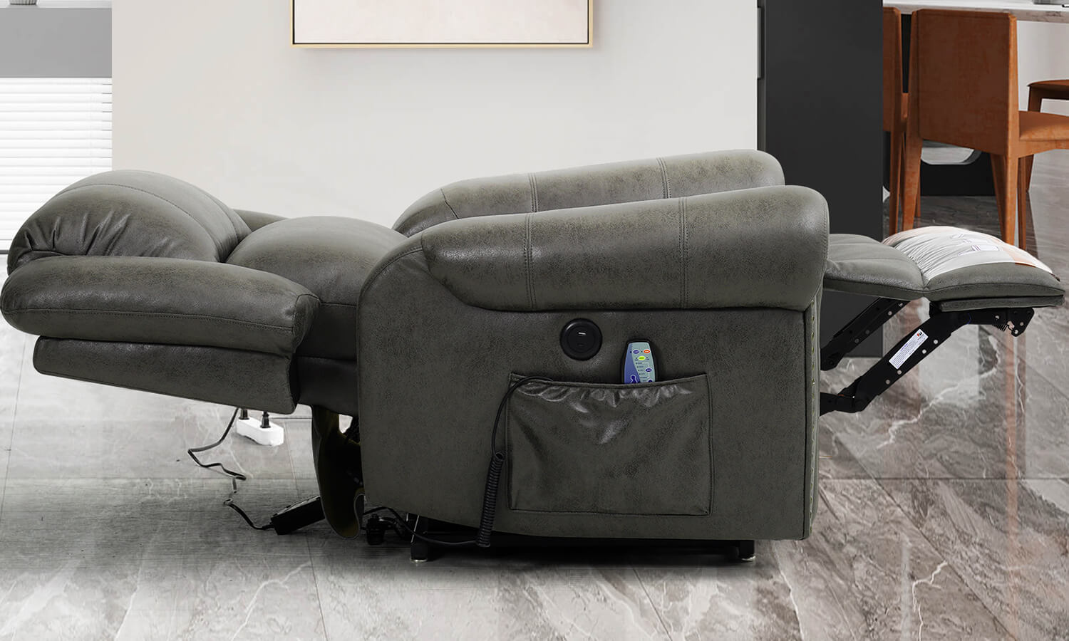 A_gray_fabric_infinite_position_recliner_chair_lying_flat_in_the_living_room_perfect_for_sleeping
