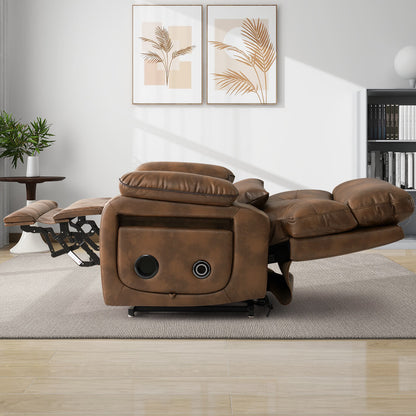 A power lift chair laying flat