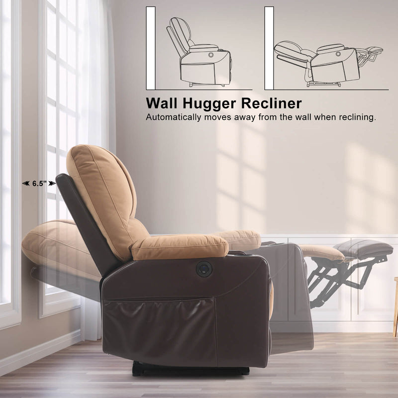 Power_Recliner_Chair_With_Nearly_Lying_Flat_Light Brown