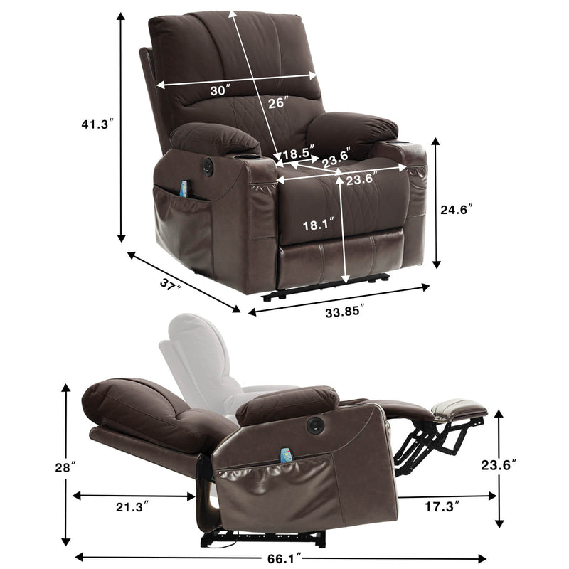 Power_Recliner_Chair_With_Nearly_Lying_Flat_Dark_Brown_Size