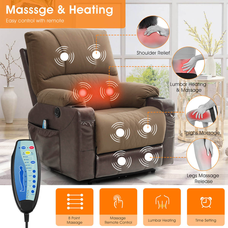 Power_Recliner_Chair_With_Nearly_Lying_Flat_Light_Brown with masage and heating