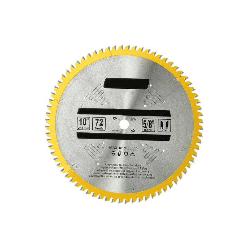 10 Inch-72TSaw Blade on white background