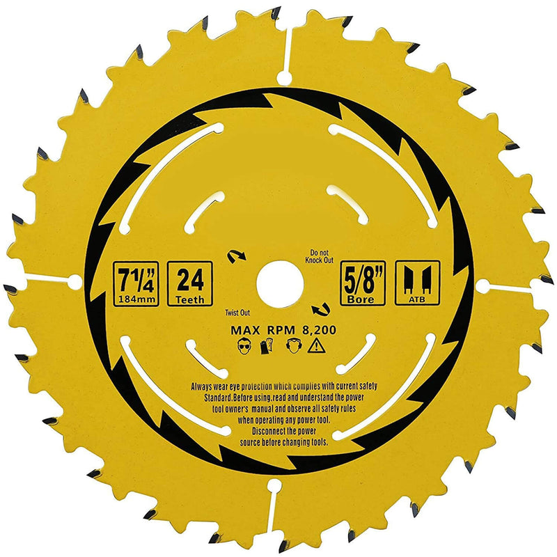 7-1/4inch-24TSaw Blade in white background
