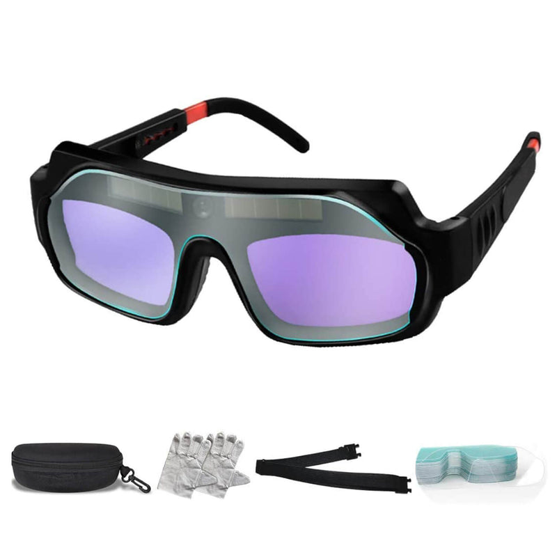 Welding Glasses True Color View -1/1/1/2 Optical Clarity Welding Goggle Protective Mask Solar Automatic Dimming Professional Eye Protection PC Glasses