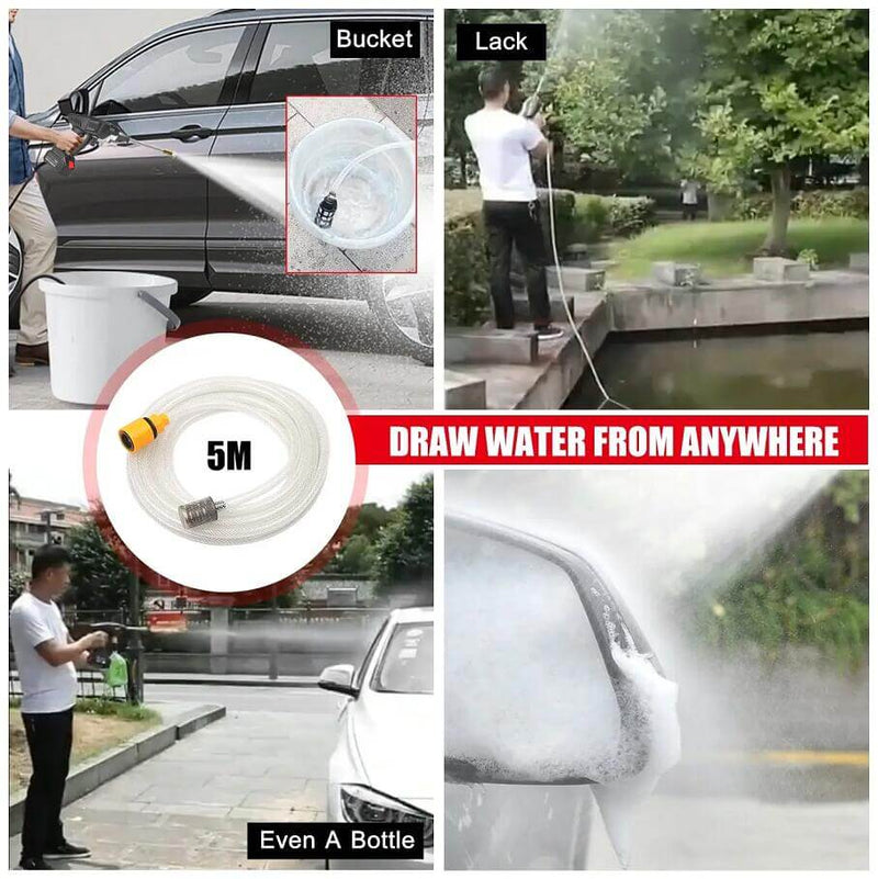 ASJMREYE 24V Battery Wireless Car Washing Machine High Pressure Water Pump Household Car Watering Spray