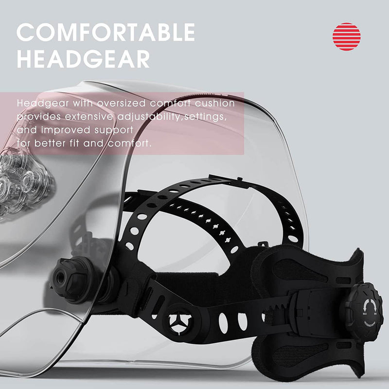 adjustable headgear for welding helmet