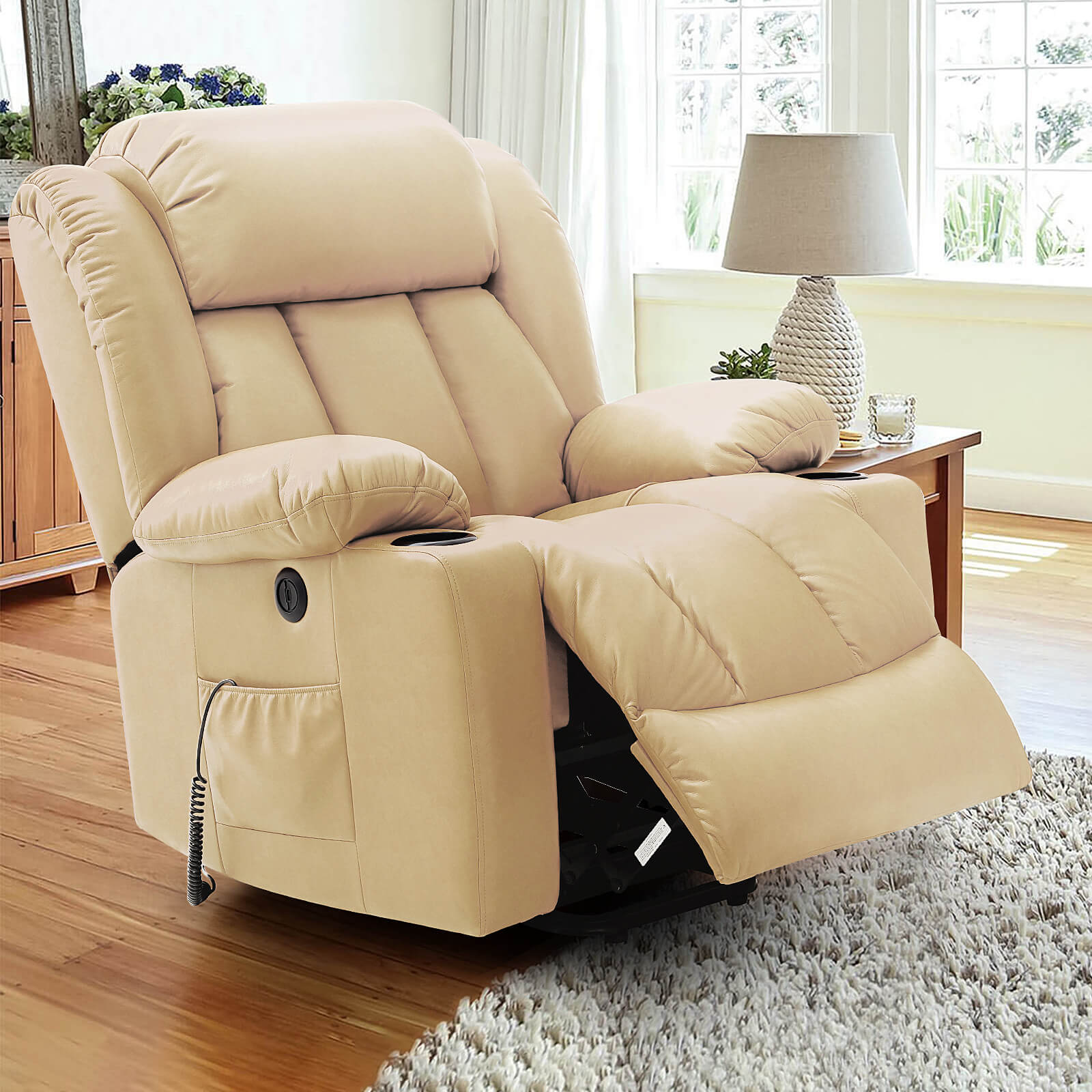 Luxury Power Lift Recliner Chair With Vibration Massage And Heating 3 0568